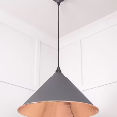 Hammered Copper Hockley Pendant in Bluff - Image 5