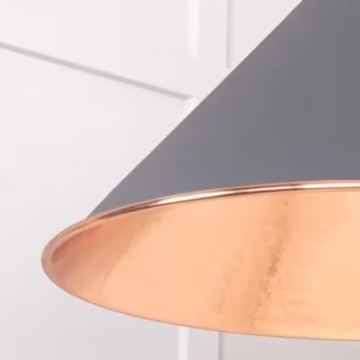 Hammered Copper Hockley Pendant in Bluff - Image 6
