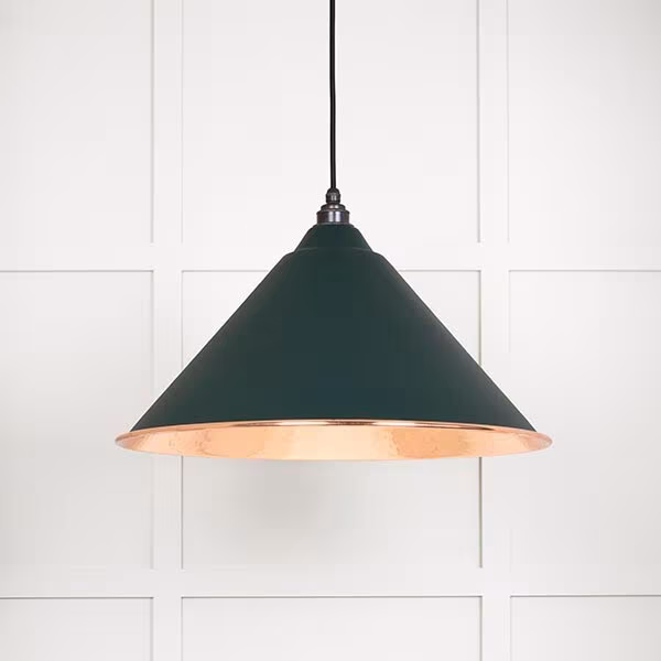 Hammered Copper Hockley Pendant in Dingle