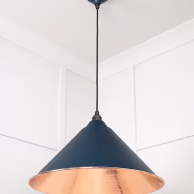 Hammered Copper Hockley Pendant in Dusk - Image 4