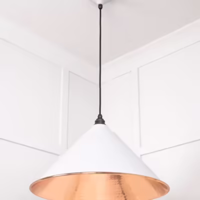Hammered Copper Hockley Pendant in Flock - Image 4