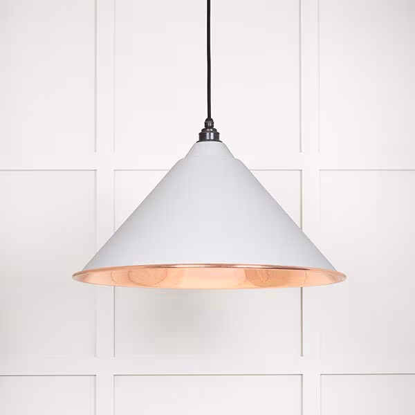 Smooth Copper Hockley Pendant in Flock