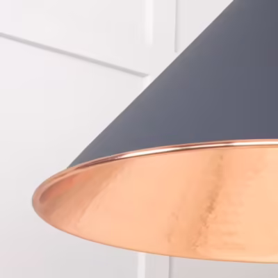 Hammered Copper Hockley Pendant in Slate - Image 6