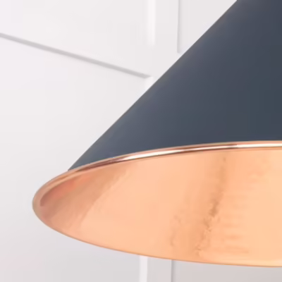 Hammered Copper Hockley Pendant in Soot - Image 6