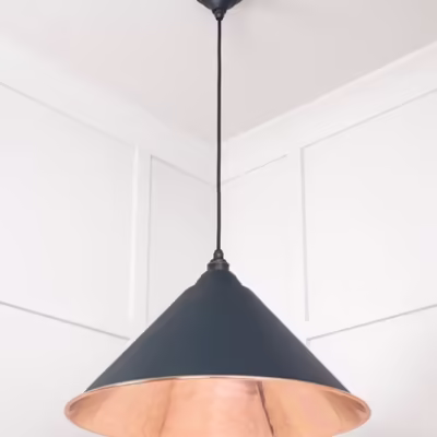 Smooth Copper Hockley Pendant in Soot - Image 4