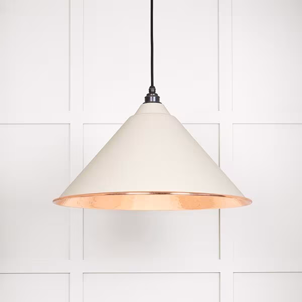 Hammered Copper Hockley Pendant in Teasel