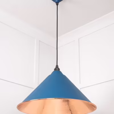 Hammered Copper Hockley Pendant in Upstream - Image 4