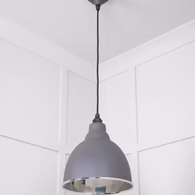 Smooth Nickel Brindley Pendant in Bluff - Image 4