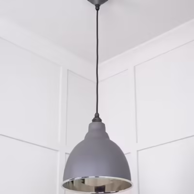 Smooth Nickel Brindley Pendant in Bluff - Image 5