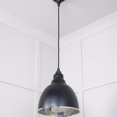 Smooth Nickel Brindley Pendant in Elan Black - Image 4