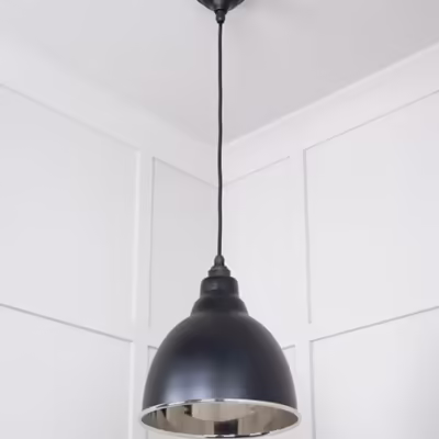 Smooth Nickel Brindley Pendant in Elan Black - Image 5