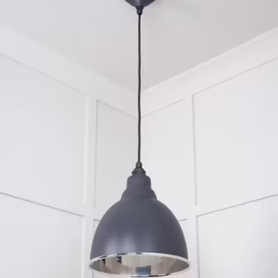 Smooth Nickel Brindley Pendant in Slate - Image 4