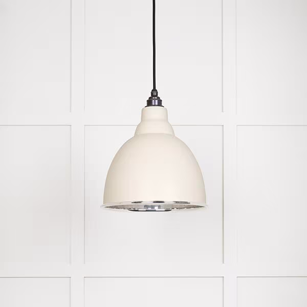 Smooth Nickel Brindley Pendant in Teasel