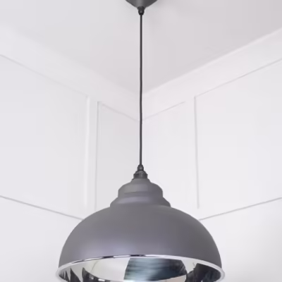 Smooth Nickel Harborne Pendant in Bluff - Image 4