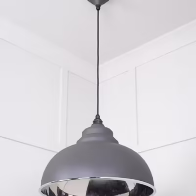 Smooth Nickel Harborne Pendant in Bluff - Image 5