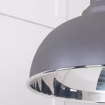 Smooth Nickel Harborne Pendant in Bluff - Image 6