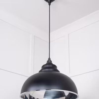 Smooth Nickel Harborne Pendant in Elan Black - Image 4