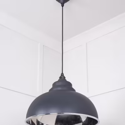 Smooth Nickel Harborne Pendant in Slate - Image 5