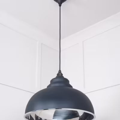 Smooth Nickel Harborne Pendant in Soot - Image 4