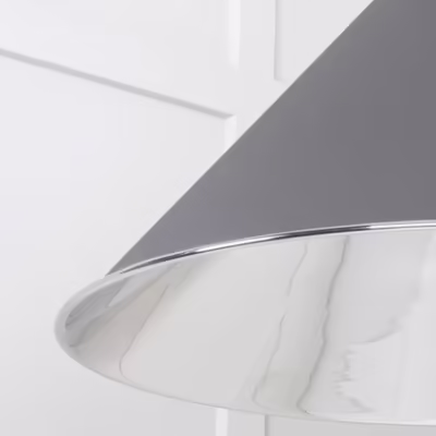 Smooth Nickel Hockley Pendant in Bluff - Image 6