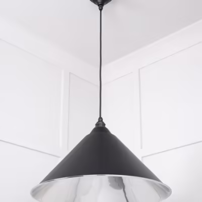 Smooth Nickel Hockley Pendant in Elan Black - Image 4