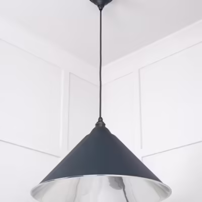 Smooth Nickel Hockley Pendant in Soot - Image 4