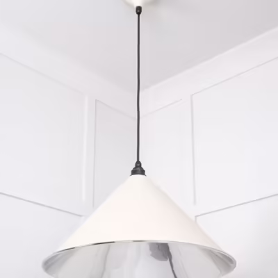 Smooth Nickel Hockley Pendant in Teasel - Image 4