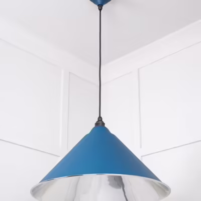 Smooth Nickel Hockley Pendant in Upstream - Image 4