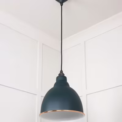 White Gloss Brindley Pendant in Dingle - Image 5