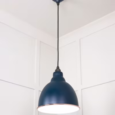 White Gloss Brindley Pendant in Dusk - Image 4