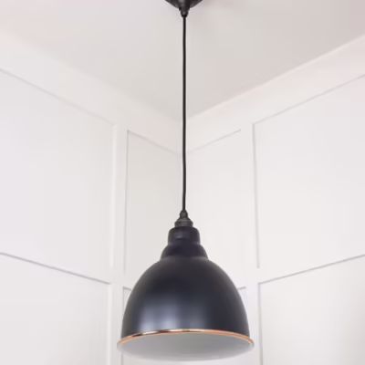 White Gloss Brindley Pendant in Elan Black - Image 5