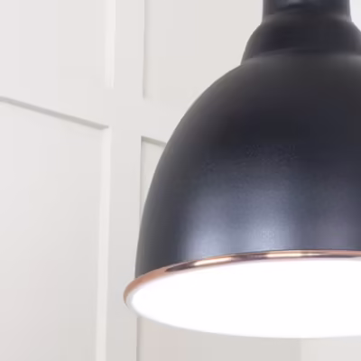 White Gloss Brindley Pendant in Elan Black - Image 6