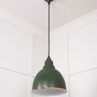 White Gloss Brindley Pendant in Heath - Image 5