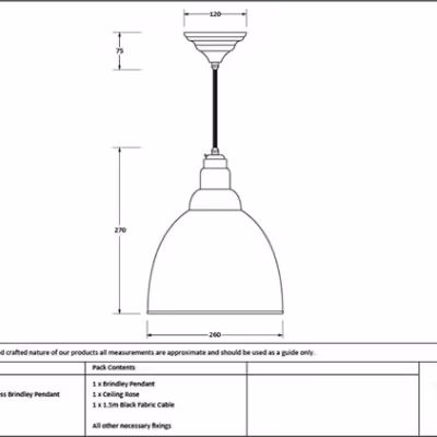 White Gloss Brindley Pendant in Heath - Image 2