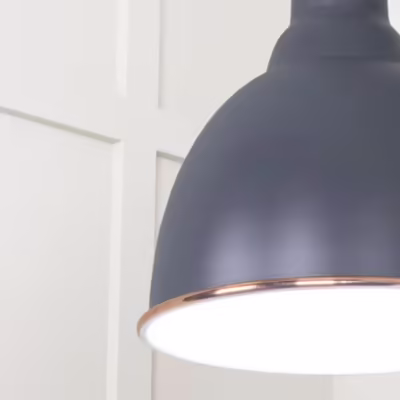 White Gloss Brindley Pendant in Slate - Image 6