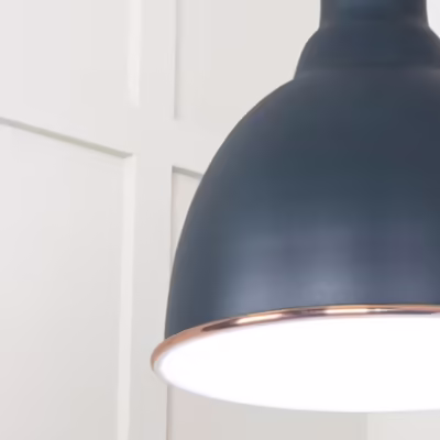 White Gloss Brindley Pendant in Soot - Image 6
