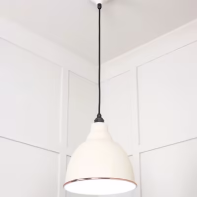 White Gloss Brindley Pendant in Teasel - Image 4
