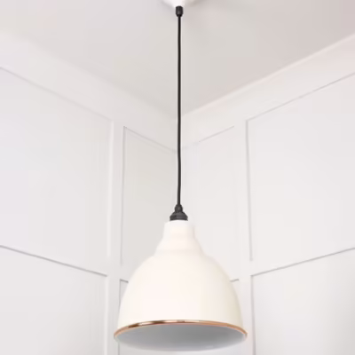 White Gloss Brindley Pendant in Teasel - Image 5