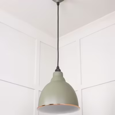 White Gloss Brindley Pendant in Tump - Image 5