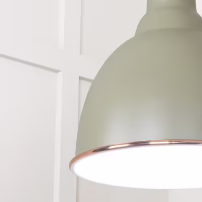 White Gloss Brindley Pendant in Tump - Image 6