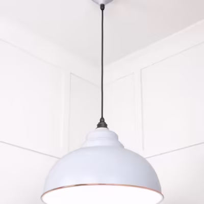 White Gloss Harborne Pendant in Birch - Image 4