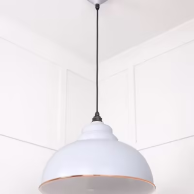 White Gloss Harborne Pendant in Birch - Image 5