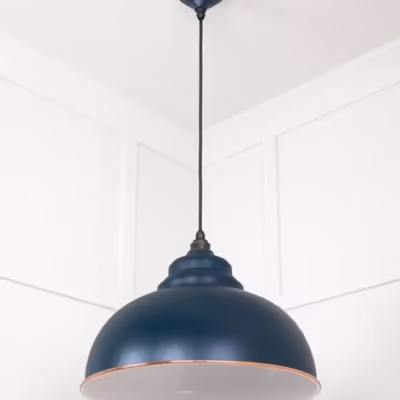 White Gloss Harborne Pendant in Dusk - Image 5