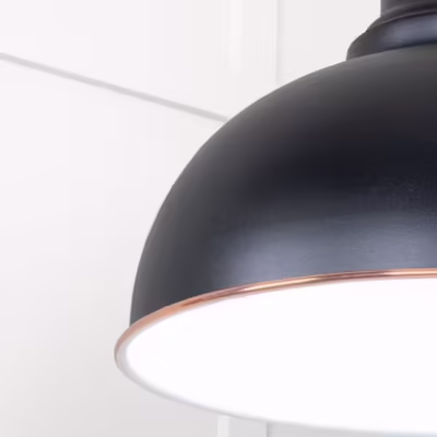 White Gloss Harborne Pendant in Elan Black - Image 6