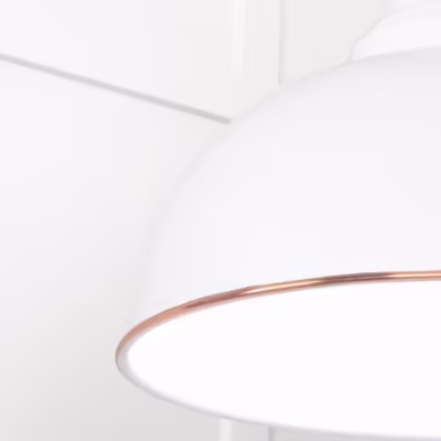 White Gloss Harborne Pendant in Flock - Image 6