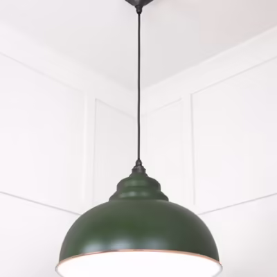 White Gloss Harborne Pendant in Heath - Image 4