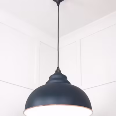 White Gloss Harborne Pendant in Soot - Image 4