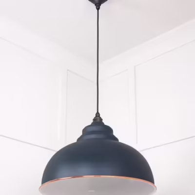 White Gloss Harborne Pendant in Soot - Image 5