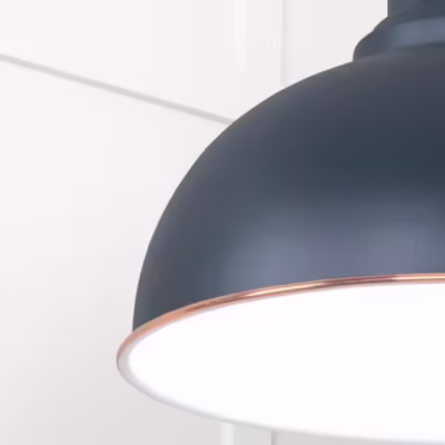 White Gloss Harborne Pendant in Soot - Image 6
