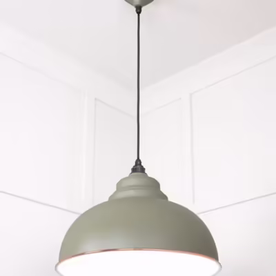 White Gloss Harborne Pendant in Tump - Image 4